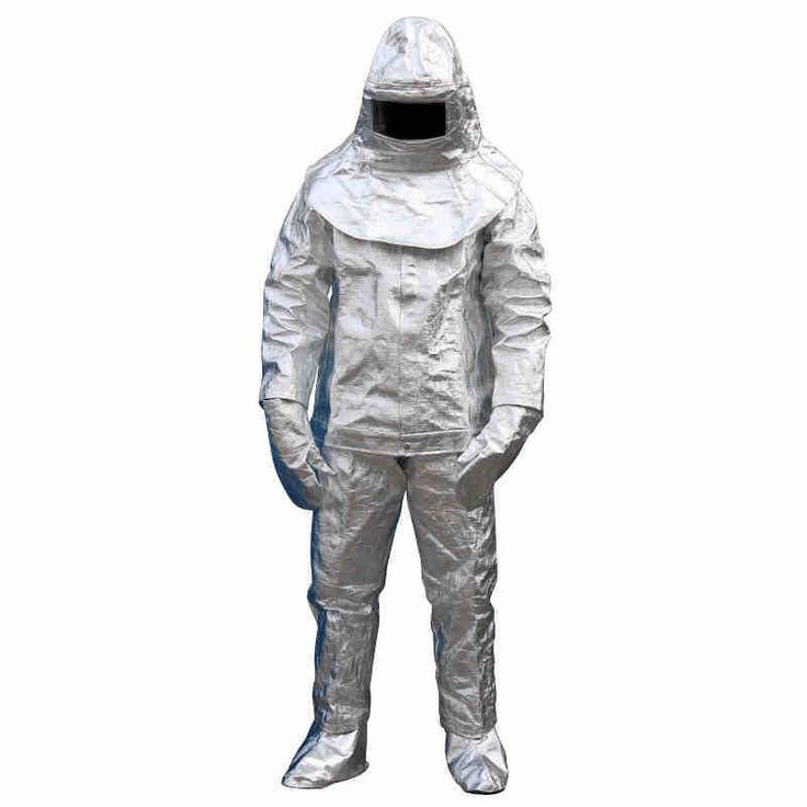 ALUMINIZED SUIT COMPLETE WITH HELMET AND BOOTS